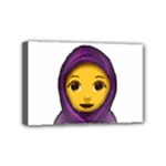 Emoji Hajib Mini Canvas 6  x 4  (Stretched)