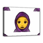 Emoji Hajib Canvas 16  x 12  (Stretched)