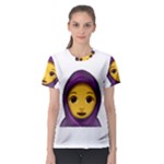 Emoji Hajib Women s Sport Mesh Tee