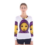 Emoji Hajib Women s Long Sleeve Tee