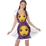 Emoji Hajib Cap Sleeve Dress