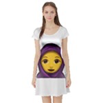 Emoji Hajib Short Sleeve Skater Dress