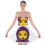 Emoji Hajib Strapless Bra Top Dress