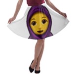 Emoji Hajib A-line Skater Skirt