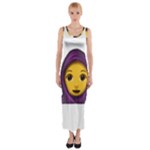 Emoji Hajib Fitted Maxi Dress