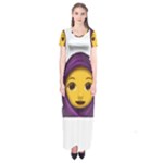 Emoji Hajib Short Sleeve Maxi Dress