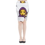 Emoji Hajib Midi Wrap Pencil Skirt