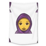 Emoji Hajib Large Tapestry