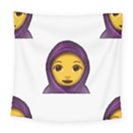 Emoji Hajib Square Tapestry (Large)