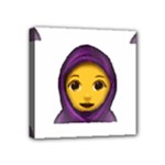 Emoji Hajib Mini Canvas 4  x 4  (Stretched)