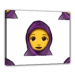 Emoji Hajib Canvas 20  x 16  (Stretched)