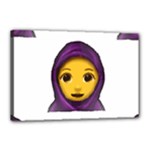 Emoji Hajib Canvas 18  x 12  (Stretched)