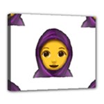 Emoji Hajib Deluxe Canvas 24  x 20  (Stretched)