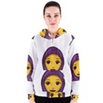 Emoji Hajib Women s Zipper Hoodie