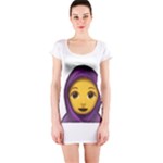 Emoji Hajib Short Sleeve Bodycon Dress