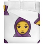 Emoji Hajib Duvet Cover Double Side (California King Size)