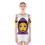 Emoji Hajib Shoulder Cutout One Piece