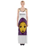 Emoji Hajib Maxi Thigh Split Dress