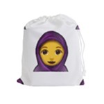 Emoji Hajib Drawstring Pouch (XL)