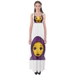 Emoji Hajib Empire Waist Maxi Dress