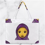 Emoji Hajib Medium Zipper Tote Bag