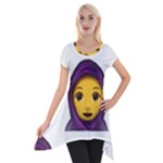 Emoji Hajib Short Sleeve Side Drop Tunic