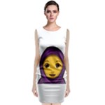 Emoji Hajib Sleeveless Velvet Midi Dress