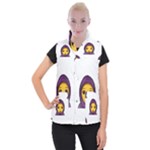 Emoji Hajib Women s Button Up Puffer Vest