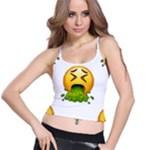 Emoji Puking Spaghetti Strap Bra Top