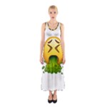 Emoji Puking Sleeveless Maxi Dress