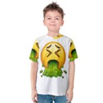 Emoji Puking Kids  Cotton Tee