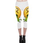 Emoji Puking Capri Leggings 