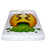 Emoji Puking Fitted Sheet (Queen Size)