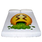 Emoji Puking Fitted Sheet (California King Size)