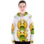 Emoji Puking Women s Zipper Hoodie