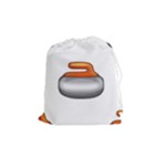 Emoji Curling Stone Drawstring Pouch (Medium)