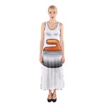 Emoji Curling Stone Sleeveless Maxi Dress