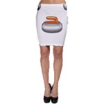 Emoji Curling Stone Bodycon Skirt