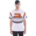 Emoji Curling Stone Men s Sport Mesh Tee