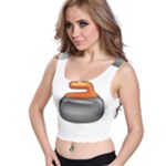 Emoji Curling Stone Crop Top