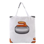 Emoji Curling Stone Grocery Tote Bag