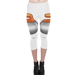 Emoji Curling Stone Capri Leggings 