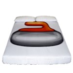 Emoji Curling Stone Fitted Sheet (Queen Size)