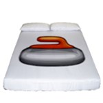 Emoji Curling Stone Fitted Sheet (California King Size)