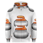 Emoji Curling Stone Men s Zipper Hoodie