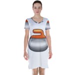 Emoji Curling Stone Short Sleeve Nightdress