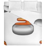 Emoji Curling Stone Duvet Cover Double Side (California King Size)