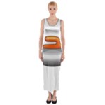 Emoji Curling Stone Fitted Maxi Dress