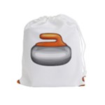 Emoji Curling Stone Drawstring Pouch (XL)