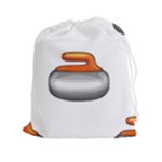 Emoji Curling Stone Drawstring Pouch (XXL)